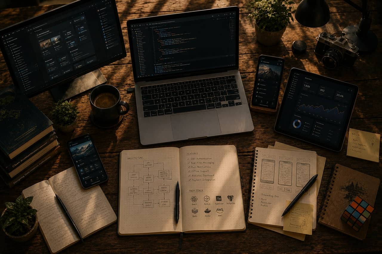 background image showing a virtual office